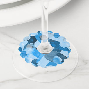 Étiquette Pour Verre De Vin Collision de couleurs 6
