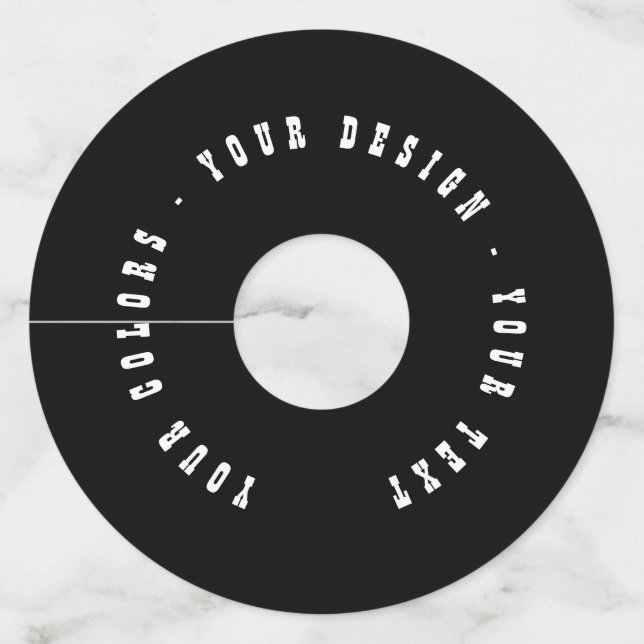 Étiquette Pour Verre De Vin Create Your Own (Devant)