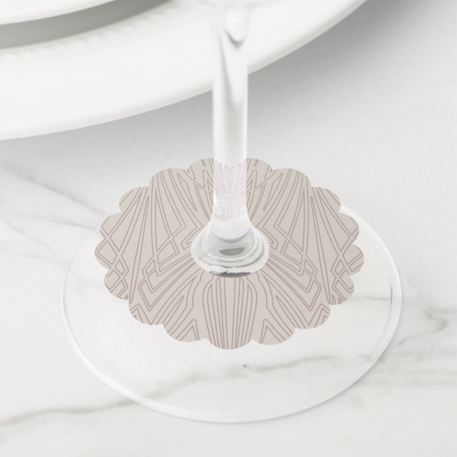 Étiquette Pour Verre De Vin Crystal 1 (De près)