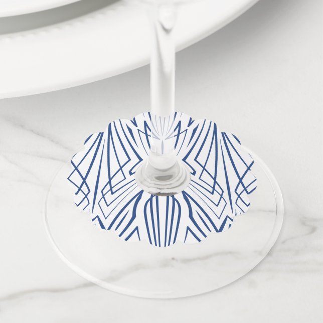 Étiquette Pour Verre De Vin Crystal 3 (De près)