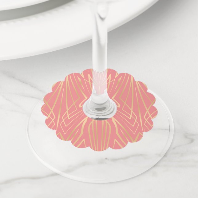 Étiquette Pour Verre De Vin Crystal 9 (De près)