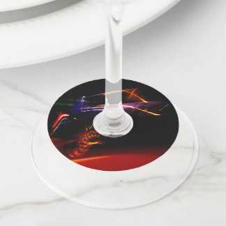 Étiquette Pour Verre De Vin danse de voiture violette