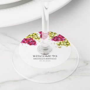 Étiquette Pour Verre De Vin Dégustation de vin de raisin