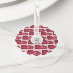 Étiquette Pour Verre De Vin Dîner de fête de Thanksgiving Sauce aux canneberge