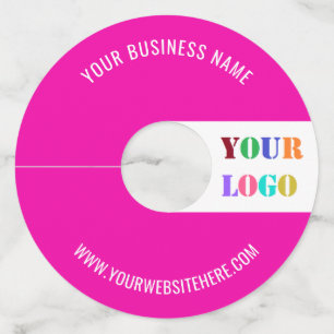 Étiquette Pour Verre De Vin Étiquette Couleur du logo de l'entreprise personna