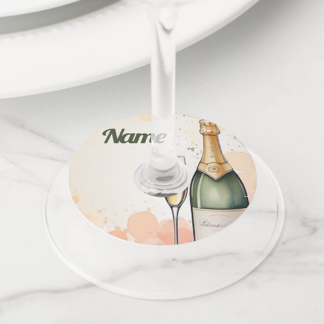 Étiquette Pour Verre De Vin Fête du Cheval aux Années (De près)