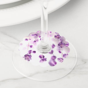 Étiquette Pour Verre De Vin Fleurs de cerisier