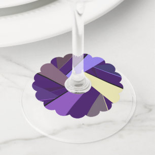 Étiquette Pour Verre De Vin Forme géométrique Abstraite 5