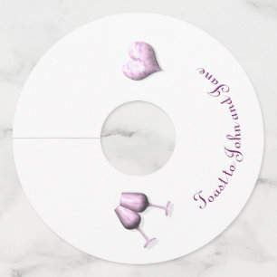 Étiquette Pour Verre De Vin Grillez les couples heureux