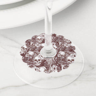 Étiquette Pour Verre De Vin Jungle Skuls Vins Tags