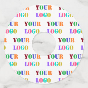 Étiquette Pour Verre De Vin Logo ou photo et QR Code Vin en verre Modèle