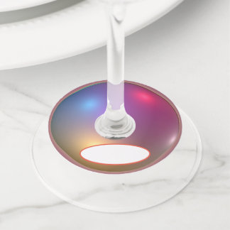 Étiquette Pour Verre De Vin Lumière et ombre
