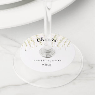 Étiquette Pour Verre De Vin Mariage 