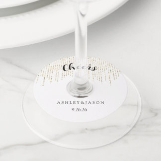 Étiquette Pour Verre De Vin Mariage