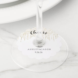 Étiquette Pour Verre De Vin Mariage