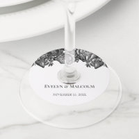 Mariage minimaliste des roses noires et blanches