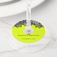 Mariage vert de rose noir et blanc