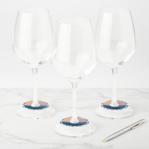 Étiquette Pour Verre De Vin Montagnes de Caroline du Nord