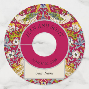 Étiquette Pour Verre De Vin Morris Voleur de Fraises Rouge Framboise Citron Fl