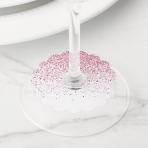 Étiquette Pour Verre De Vin Motif de dégradé lumineux 2