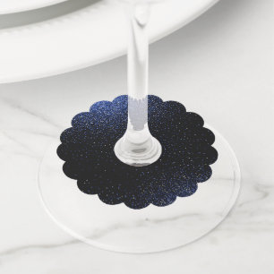 Étiquette Pour Verre De Vin Motif de dégradé lumineux 4