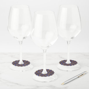 Étiquette Pour Verre De Vin Motif d'impression Leopard et Zebra