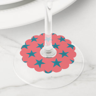Étiquette Pour Verre De Vin Motif Étoiles Dorées 19