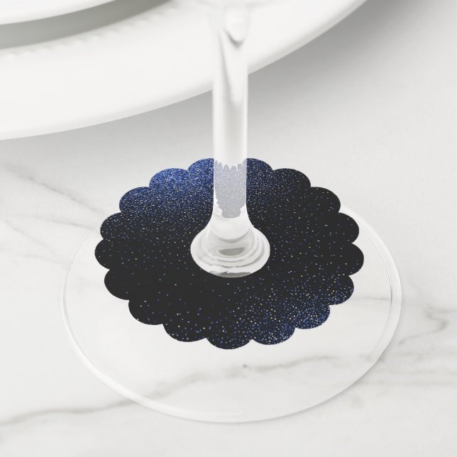 Étiquette Pour Verre De Vin Motif Gradient 4 (De près)