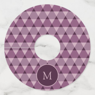 Étiquette Pour Verre De Vin Motif Triangles