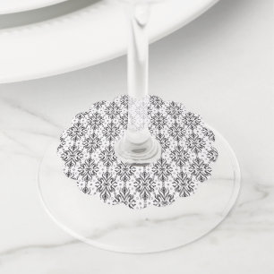 Étiquette Pour Verre De Vin Motif Vintage Luxe 4