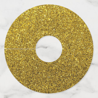 Étiquette Pour Verre De Vin Parties scintillant Gold Sparkle