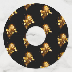 Étiquette Pour Verre De Vin Rose d'or ( rose d'or )