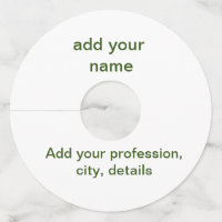 Simple vert minimal ajouter votre nom de texte pho