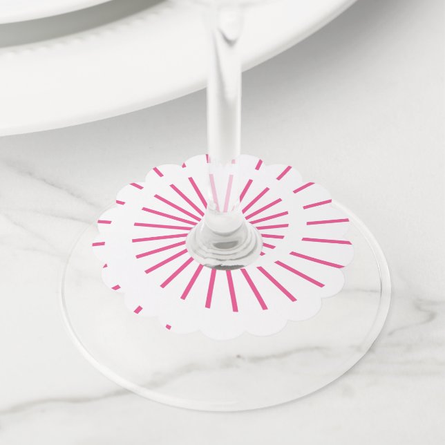 Étiquette Pour Verre De Vin Soleil 15 (De près)