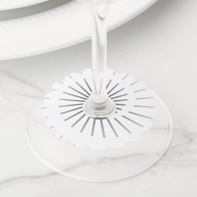 Étiquette Pour Verre De Vin Soleil 4 (De près)