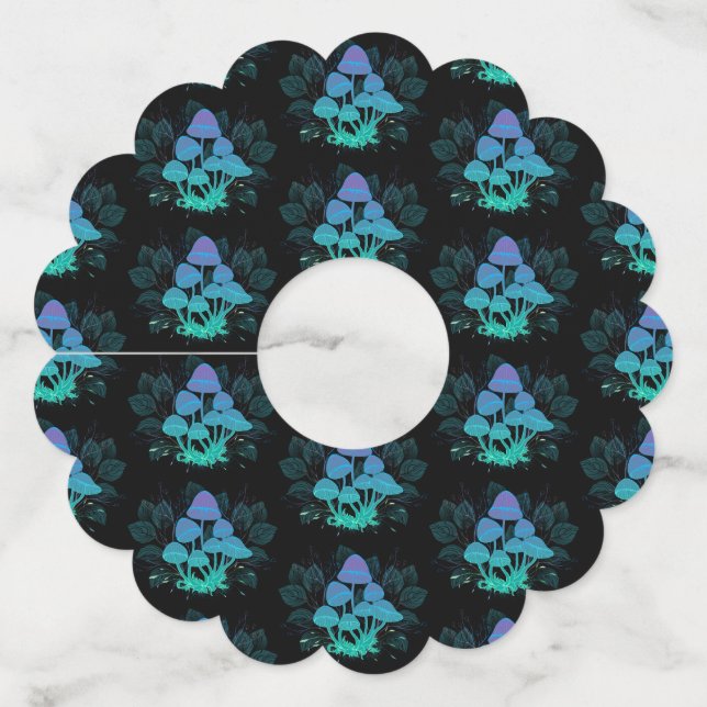 Étiquette Pour Verre De Vin Tabourets dans Bushes (Devant)