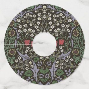 Étiquette Pour Verre De Vin Tapisserie florale William Morris Blackthorn