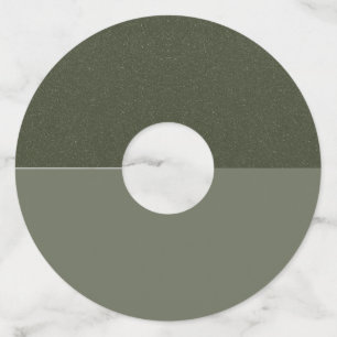 Étiquette Pour Verre De Vin Texture fractionnée Top Moss Green Wine Tags - Per