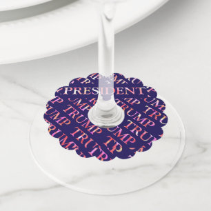 ÉTIQUETTE POUR VERRE DE VIN TRUMP