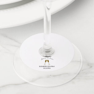 Étiquette Pour Verre De Vin Verres à champagne pour À l'amour