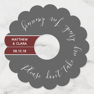 Étiquette Pour Verre De Vin Veuillez ne pas prendre ma boisson que je danse,