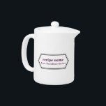 Étiquette pourpre de nourriture<br><div class="desc">Les familles font la nourriture avec amour, emploient ces derniers pour marquer les cadeaux de nourriture que vous donnez à d'autres. Faites les grands cadeaux pour votre grand-maman, maman, tante ou n'importe qui qui aiment faire cuire ! Grand pour marquer les confitures faites maison, les pâtisseries, les potlucks et d'autres...</div>