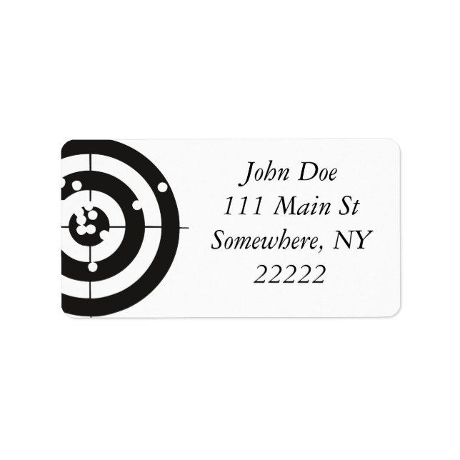 Étiquette Pratique cible (Devant)