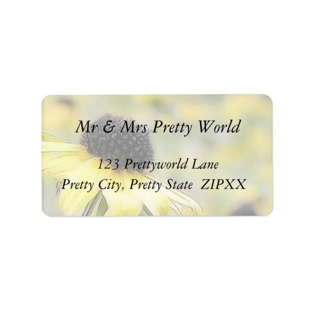 Étiquette Pré de Susans à oeil noir (Devant)