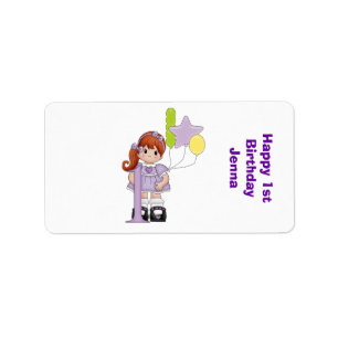 Étiquette Premier anniversaire Nugget Miniature Candy Wrappe