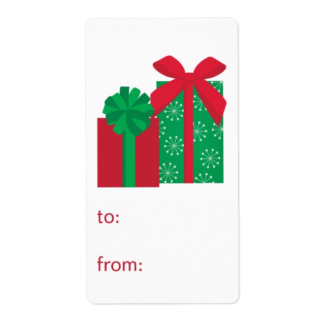 Étiquette Présente à partir (Devant)