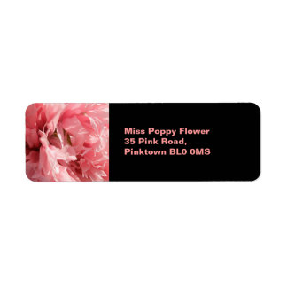 Étiquette Pretty Pink Poppy Custom Labels