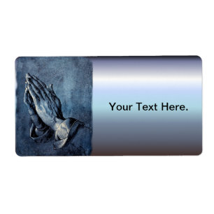 Étiquette Prière pliée de mains - Durer