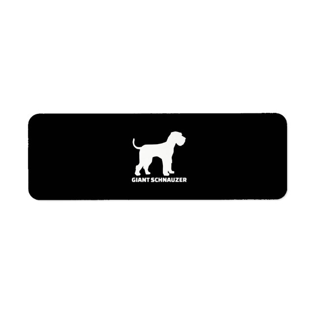 Étiquette prime de schnauzer géant (Devant)