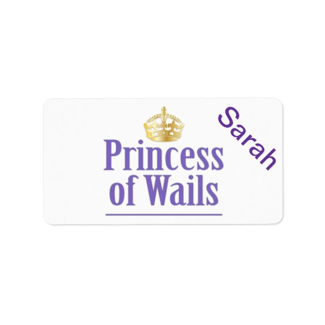 Étiquette Prince de Galles / Princesse de Galles (Pays de Ga (Devant)